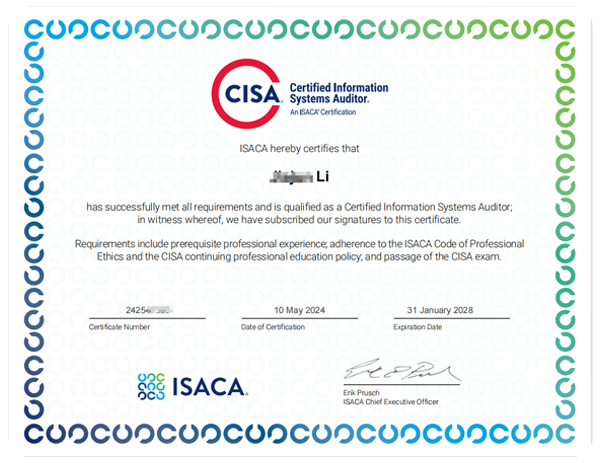 CISA注册信息系统审计师认证培训