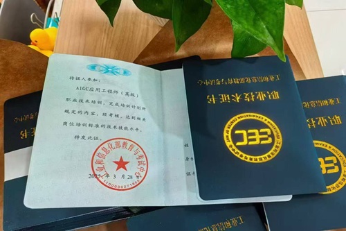 人工智能培训师证书